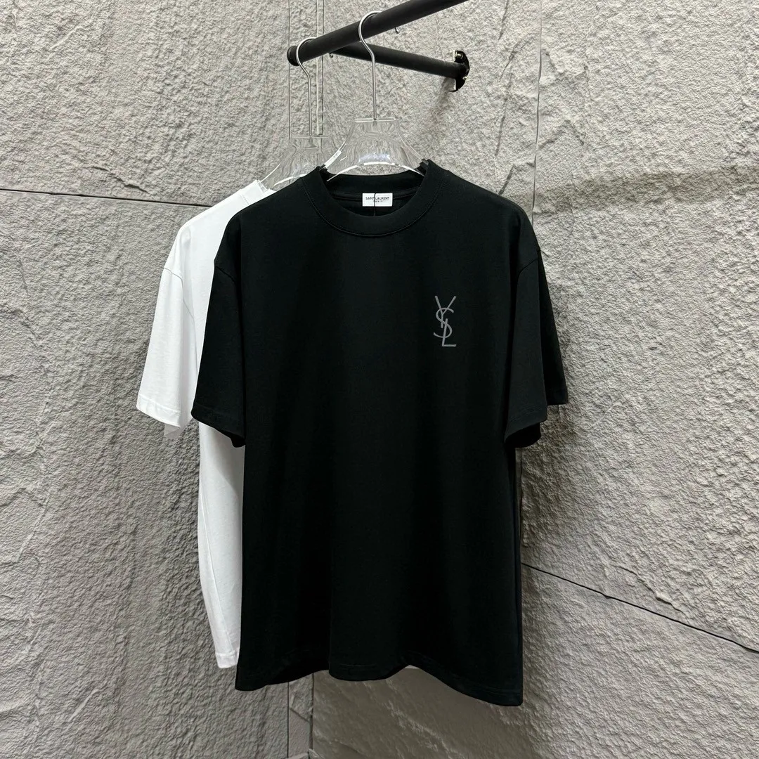 Ysl* * 2025 New Arrival Classic T Same Style Size： S （90-130 ） M （120-150 ） L （140-165 ） XL （160-180 ） XXL （180-210 ） ：Black White
